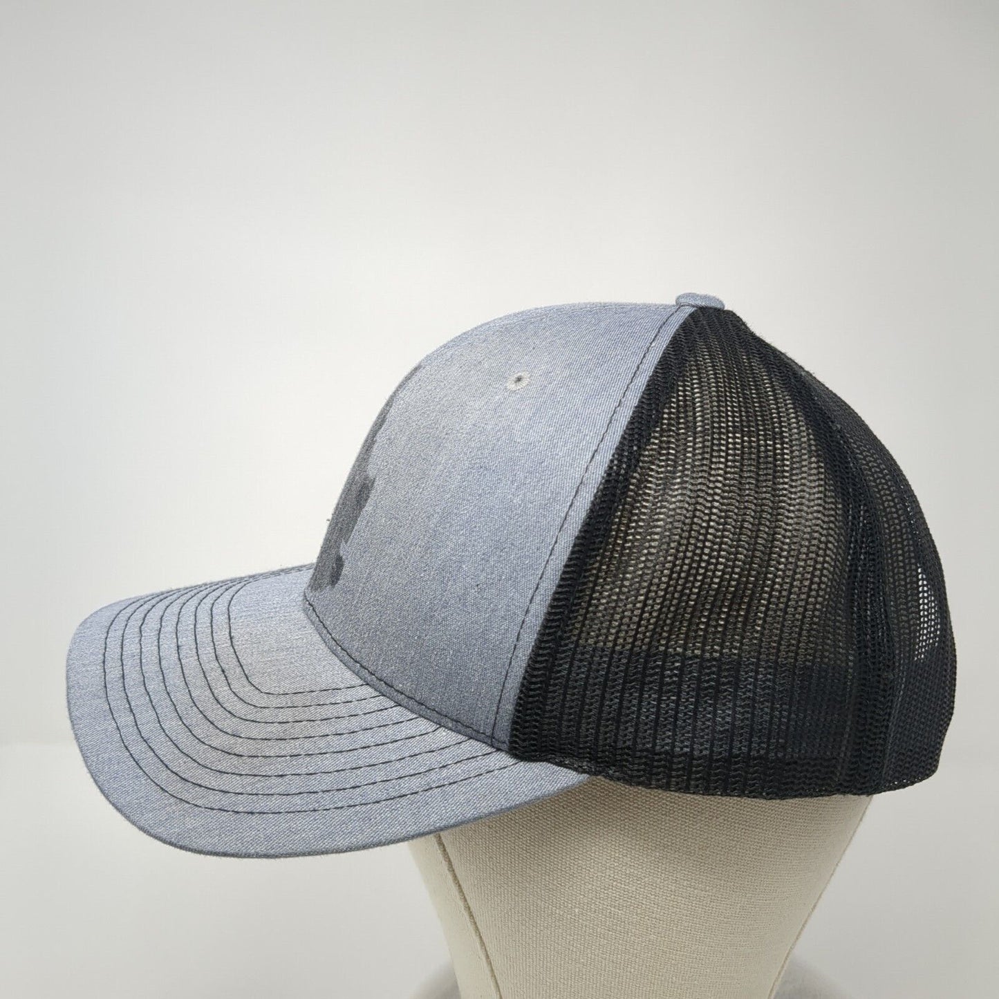 Idaho Snapback Mesh Back Trucker Hat Gray One Size WYR Patch