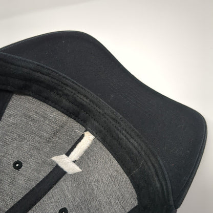 Letter T Logo Snapback Trucker Hat Black M/L Mesh Back Embroidered