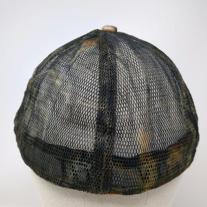 Mossy Oak Champion Technologies Baseball Cap Brown OSFM Mesh Camo Stretch Fit