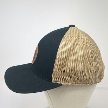 Black Clover Trucker Hat One Size Flexfit 110 Snapback Leather Patch Live Lucky