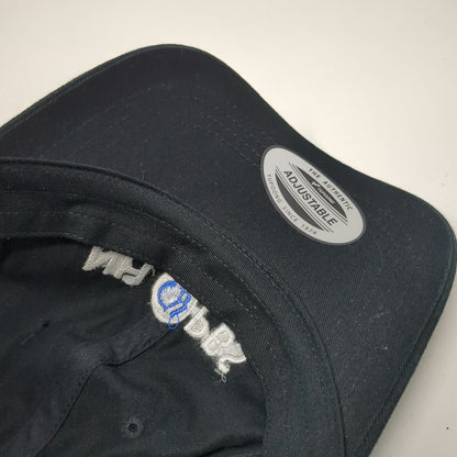 Yupoong Baseball Cap Black One Size NH PBS Logo Hat Adjustable Slideback Pin