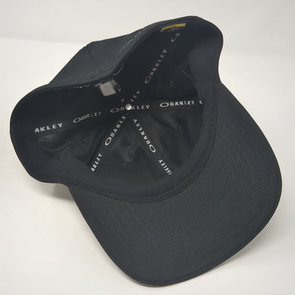 Oakley Logo USA Flag Fitted Hat Black XL Flex Stretch Classic Outdoor
