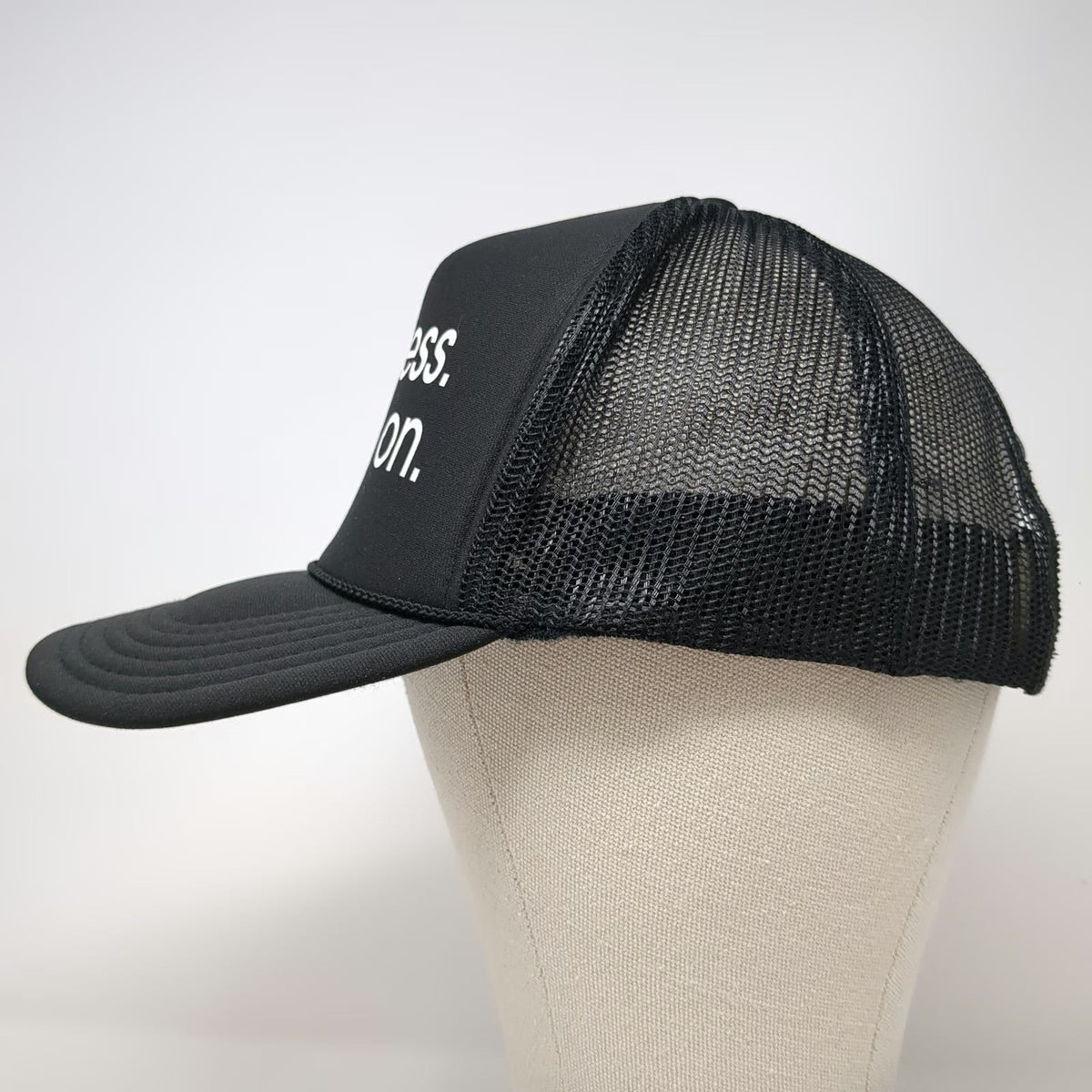 Otto Trucker Hat Black One Size Kindness Pass It On Mesh Snapback Slogan Hat