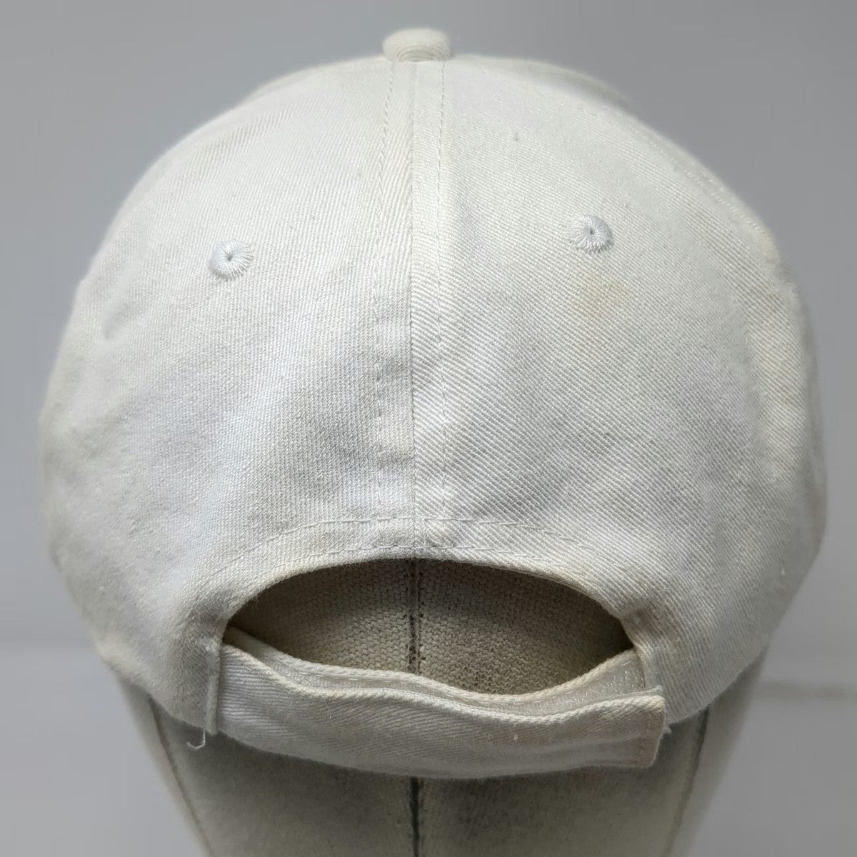 Germany Hat White Baseball Cap One Size Rhinestones Gems Strapback Cotton