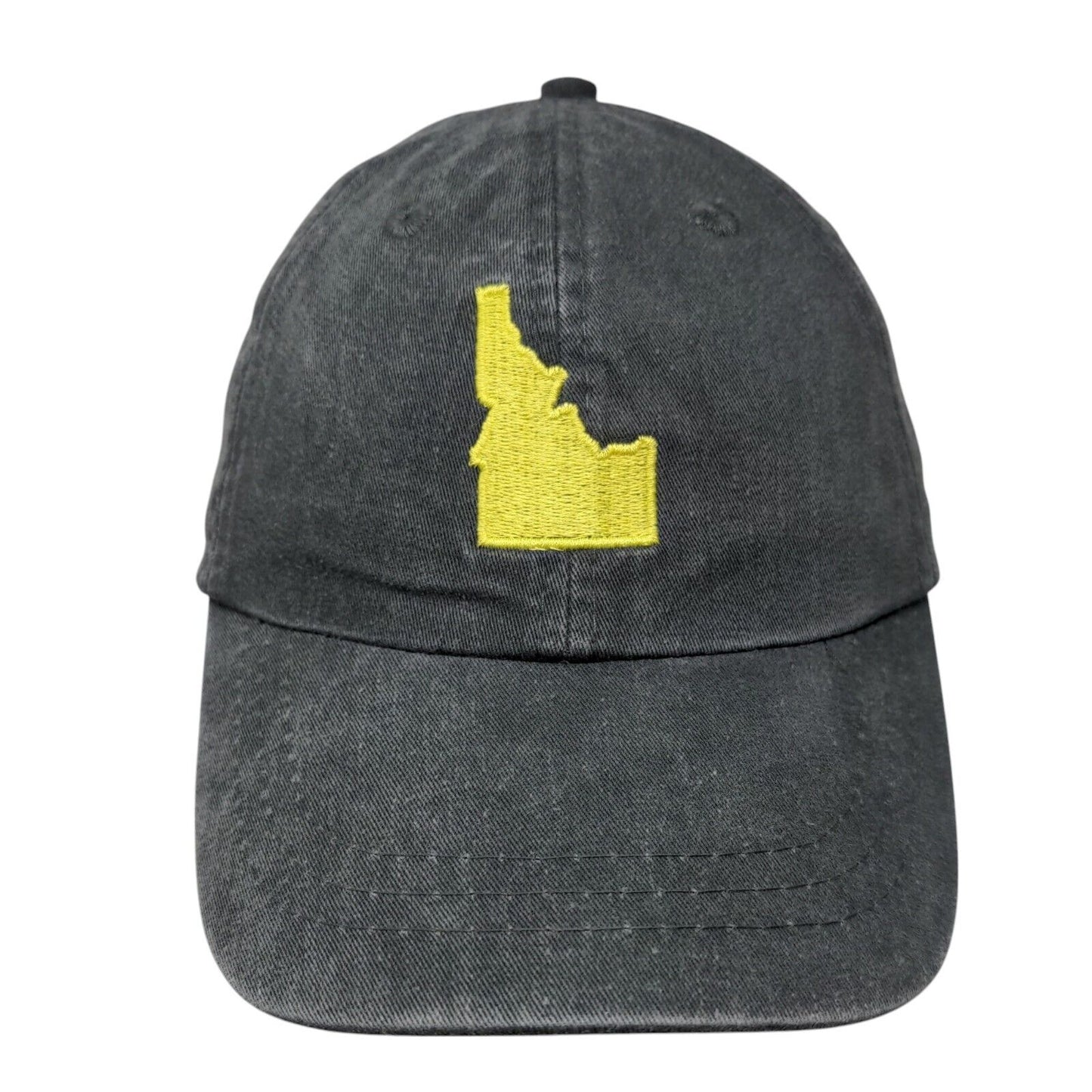 Yellow Pine Idaho Slideback Hat Gray One Size Embroidered 6 Panel Adams