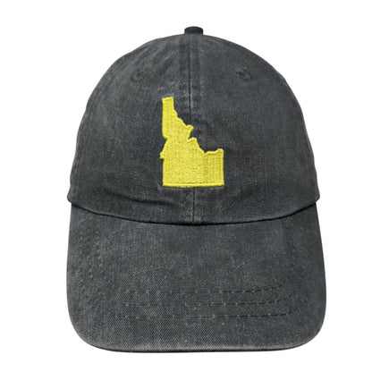 Yellow Pine Idaho Slideback Hat Gray One Size Embroidered 6 Panel Adams