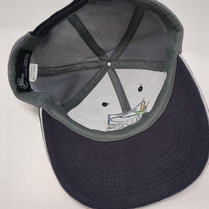 Silver Creek Strapback Mesh Back Hat Blue One Size Embroidered 6 Panel