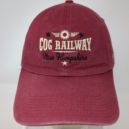 Fahrenheit Baseball Cap Red One Size Cog Railway New Hampshire Elevation Hat