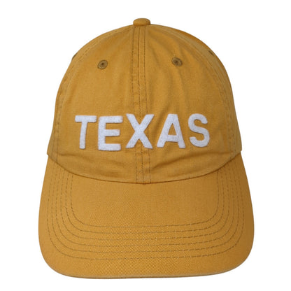 Texas Slideback Baseball Cap Yellow OS Adjustable Embroidered Port Authority