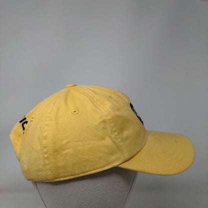 Nautica Strapback Hat Yellow One Size Embroidered Adjustable 6 Panel