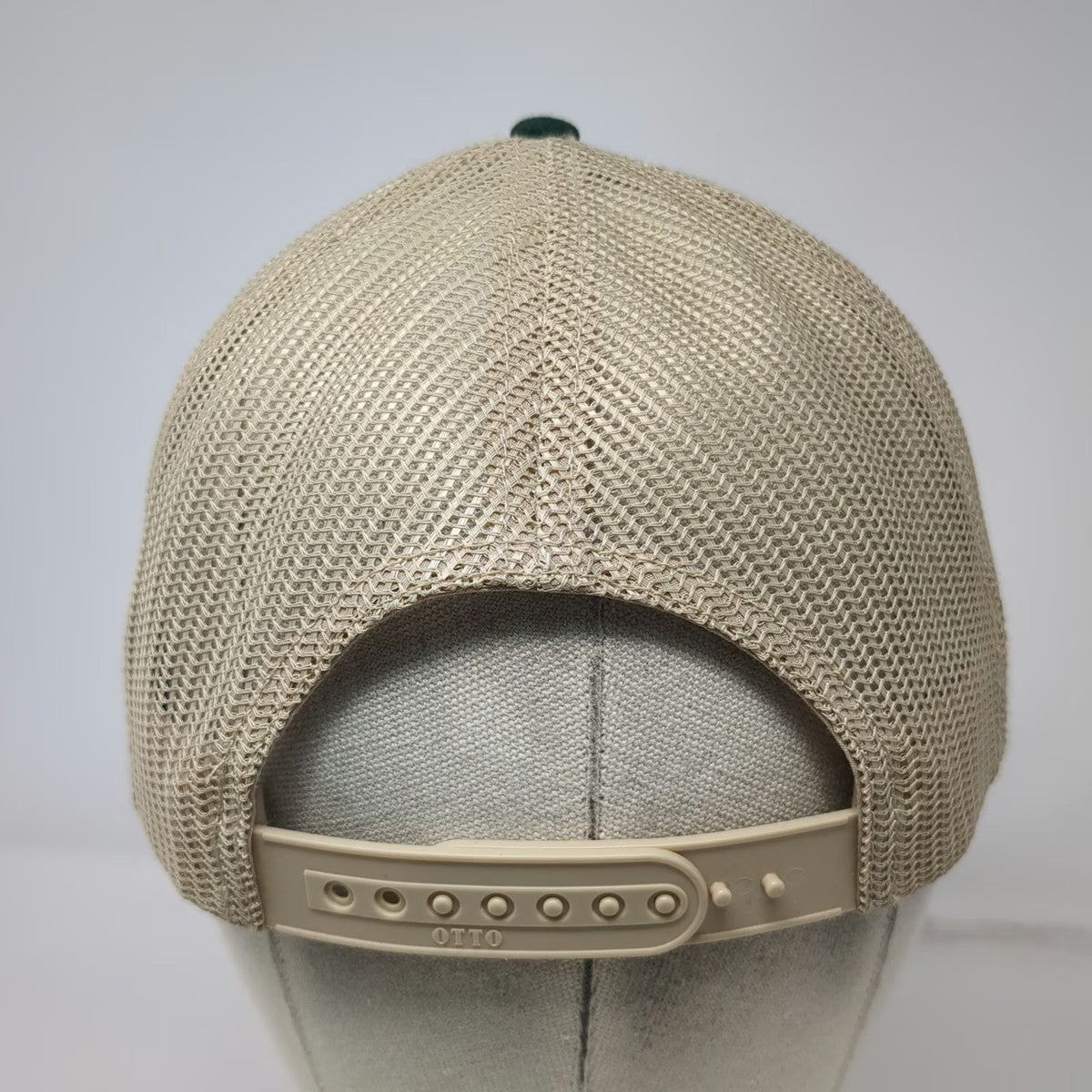 OTTO Trucker Hat Beige Green One Size Snapback Mesh WCL Group Propeller Logo