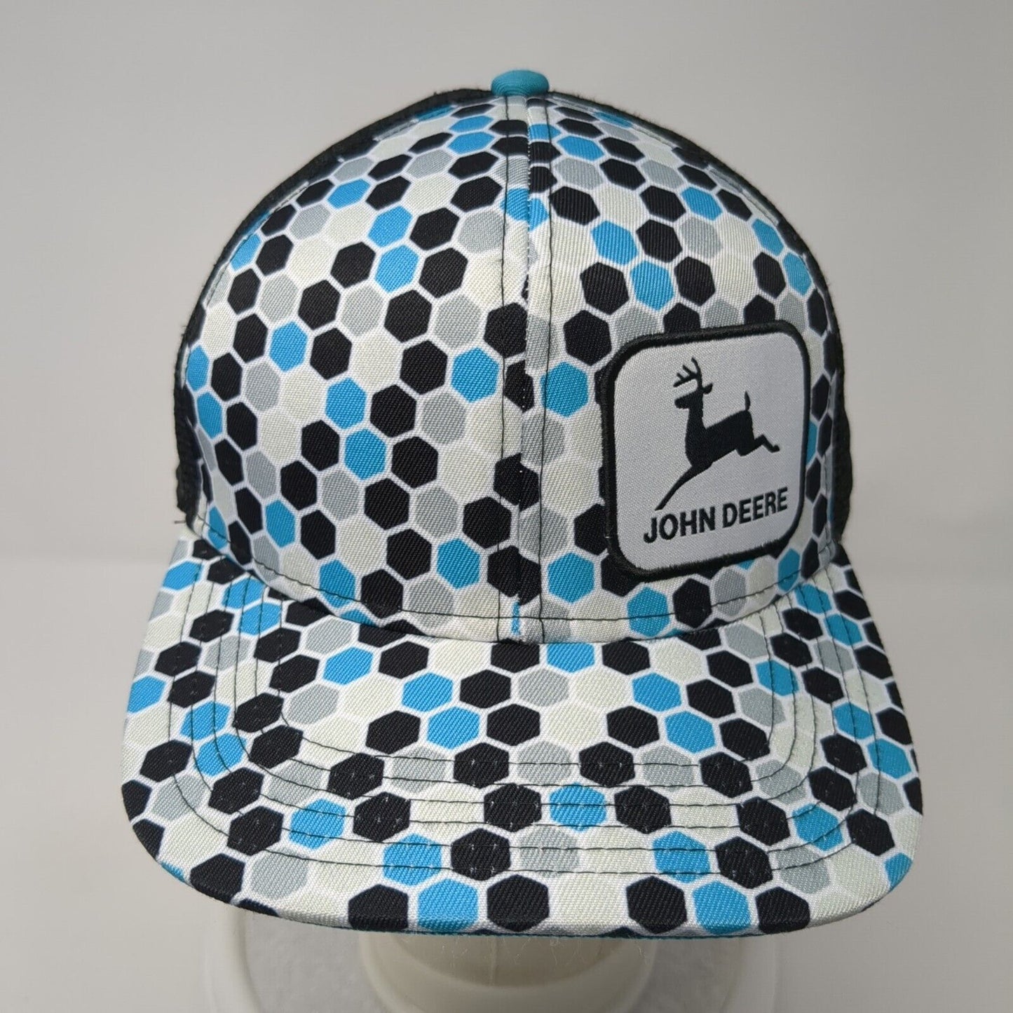 John Deere Snapback Trucker Hat Multicolor OS Adjustable Embroidered Mesh Back