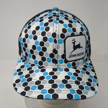 John Deere Snapback Trucker Hat Multicolor OS Adjustable Embroidered Mesh Back
