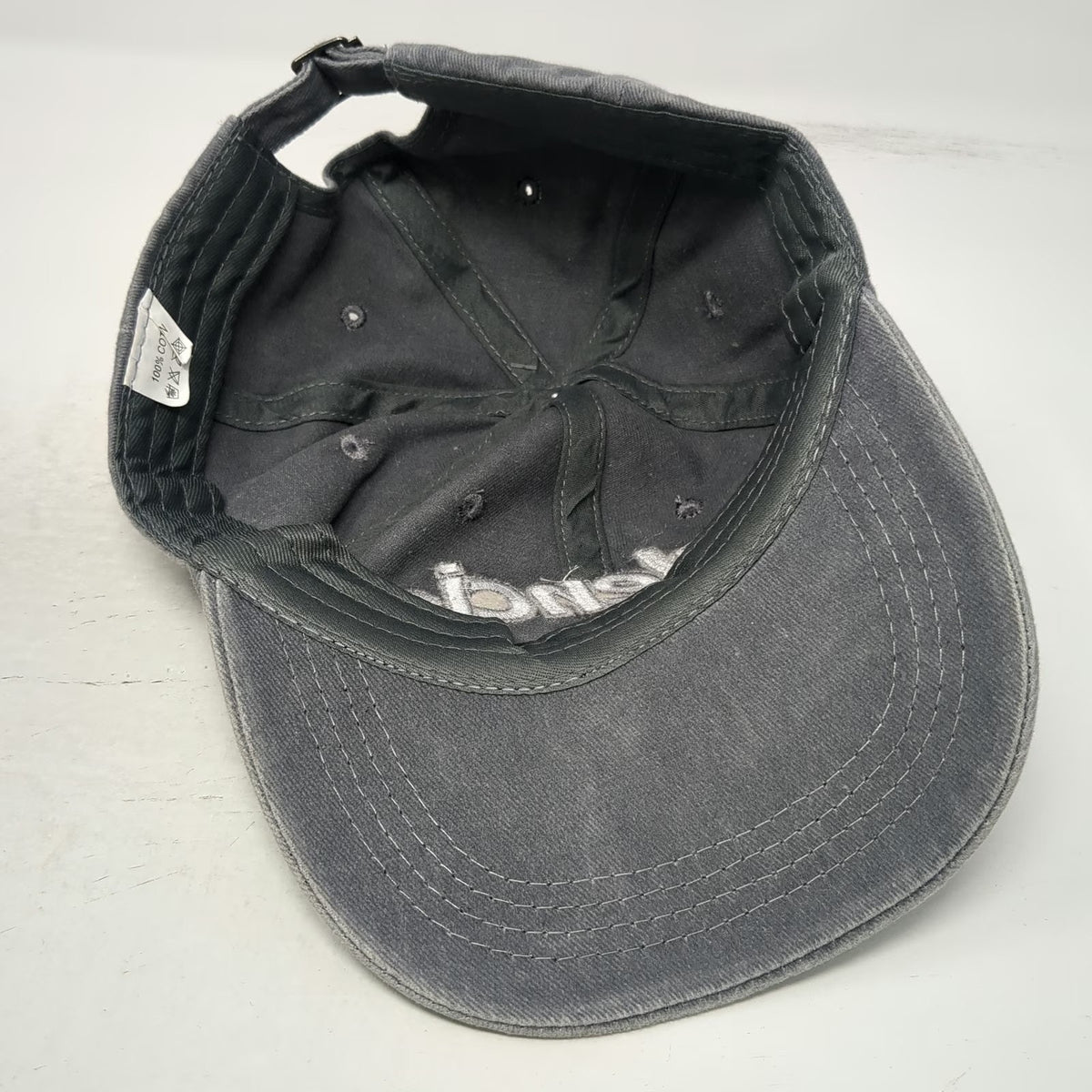 Gray One Size Baseball Cap Valencia Spain Flag Slideback Cotton Embroidery hat