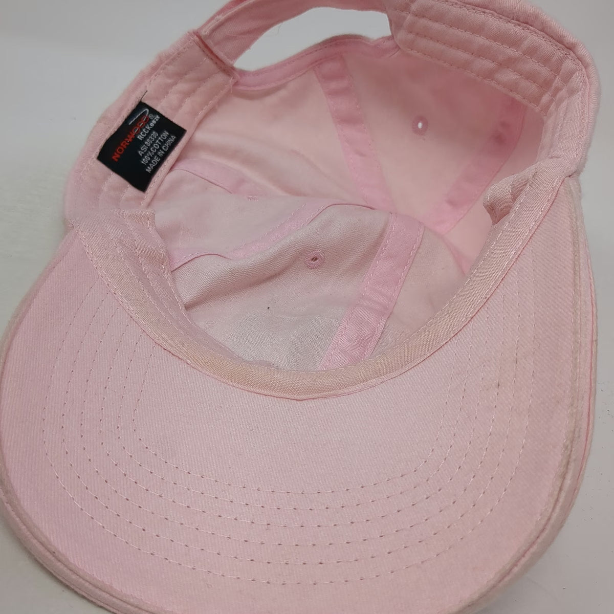Norwood Baseball Cap Pink Green One Size Salisbury Zoo Graphic Strapback Hat