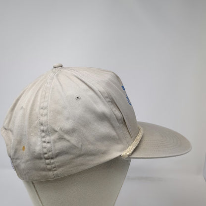 5 Panel Gray One Size Chapman Ranch Gin Cotton Boll Rope Cord Snapback Hat