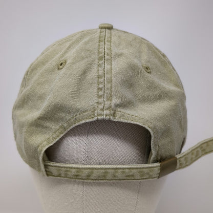 Anvil Baseball Cap Beige One Size Lake is good Fish Embroidery Cotton Hat Strap