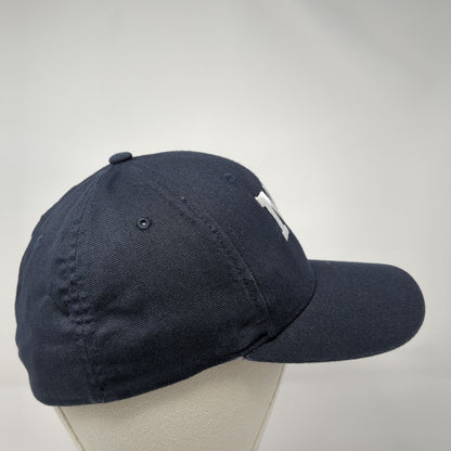NP Fitted Hat Blue S/M Flexfit Embroidered Vented Holes 6 Panel Richardson