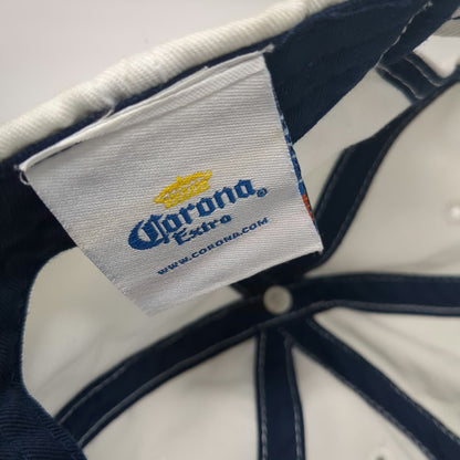 Corona Extra Baseball Cap White One Size Blue Slideback Relax Responsibly Hat