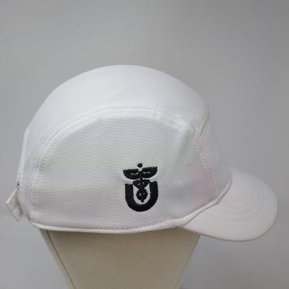 Black Clover White 5 Panel Hat One Size Live Lucky Embroidered Adjustable Cap