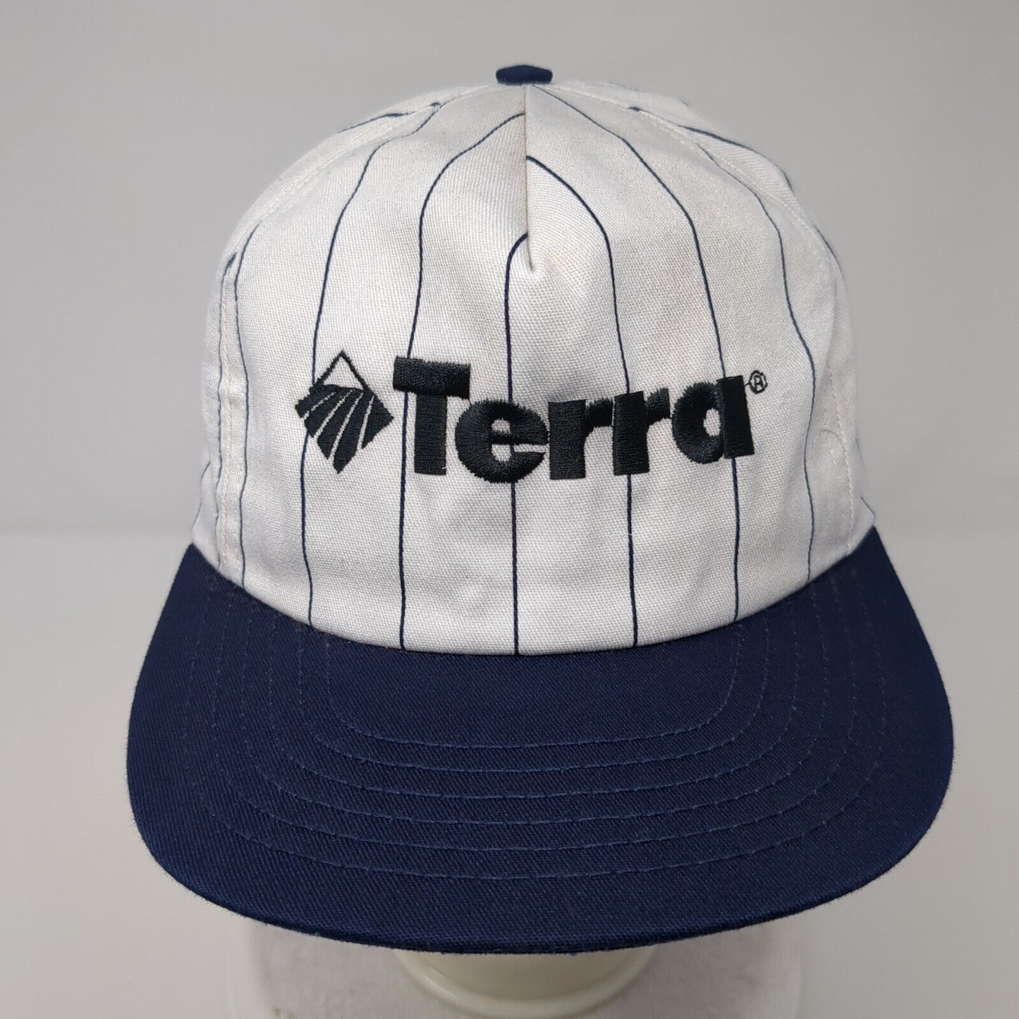 Terra Snapback Hat Multi OSFA Adjustable Striped Embroidered Vent Holes