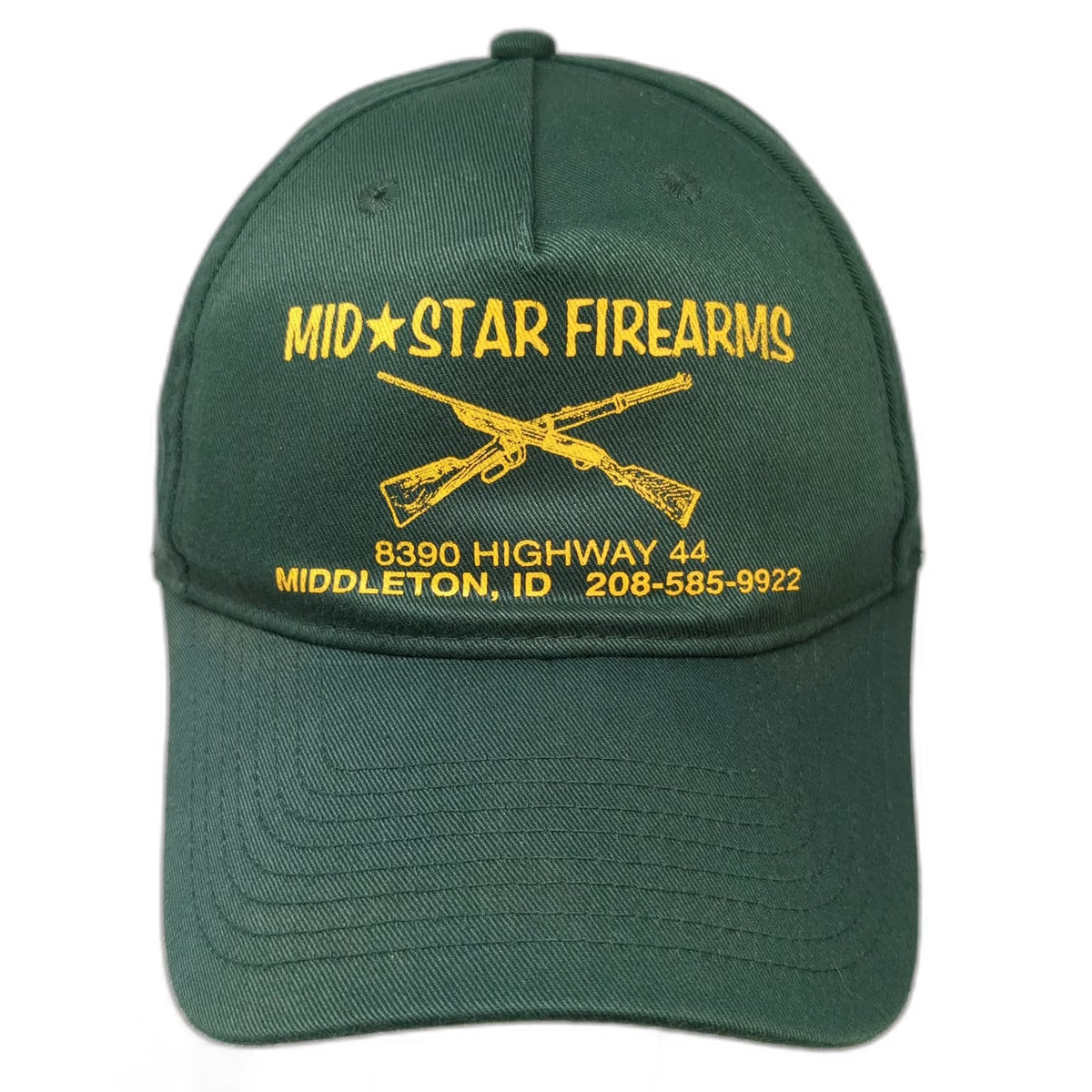Cobra 5 Panel Hat Green One Size Snapback Mid-Star Firearms Middleton Idaho Gun