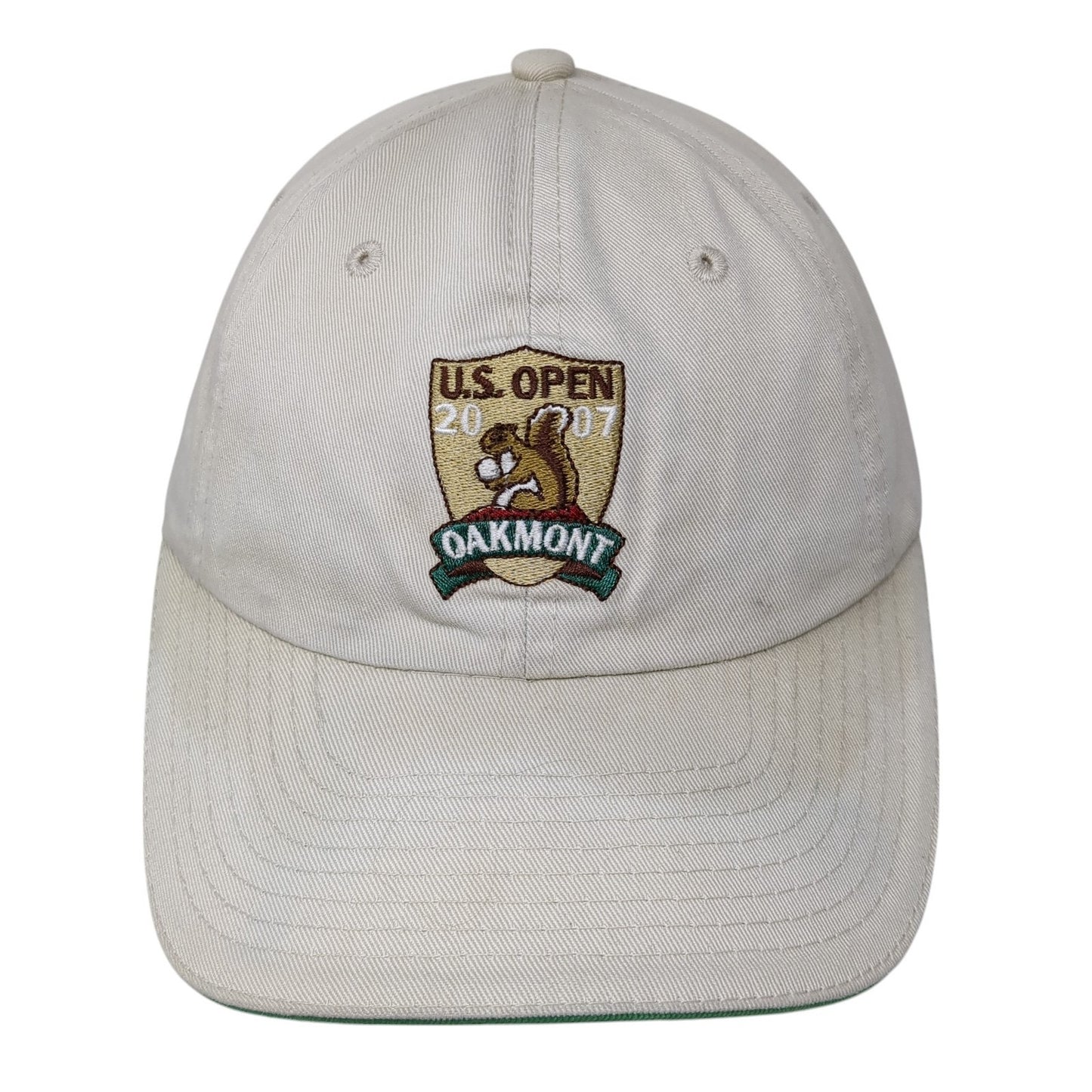 US Open 2007 Oakmont USGA Member Baseball Cap Beige OS Adjustable Embroidered