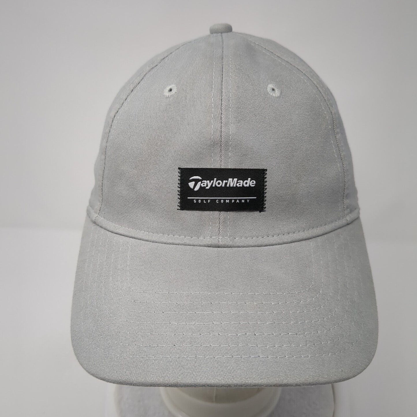 TaylorMade Golf Company Fitted Hat Gray L/XL Solid Stretch 6 Panel