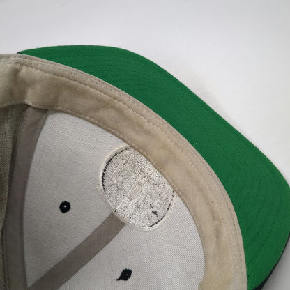 Yupoong Toobs Distribution Snapback Hat Gray One Size Green Under Visor Wool