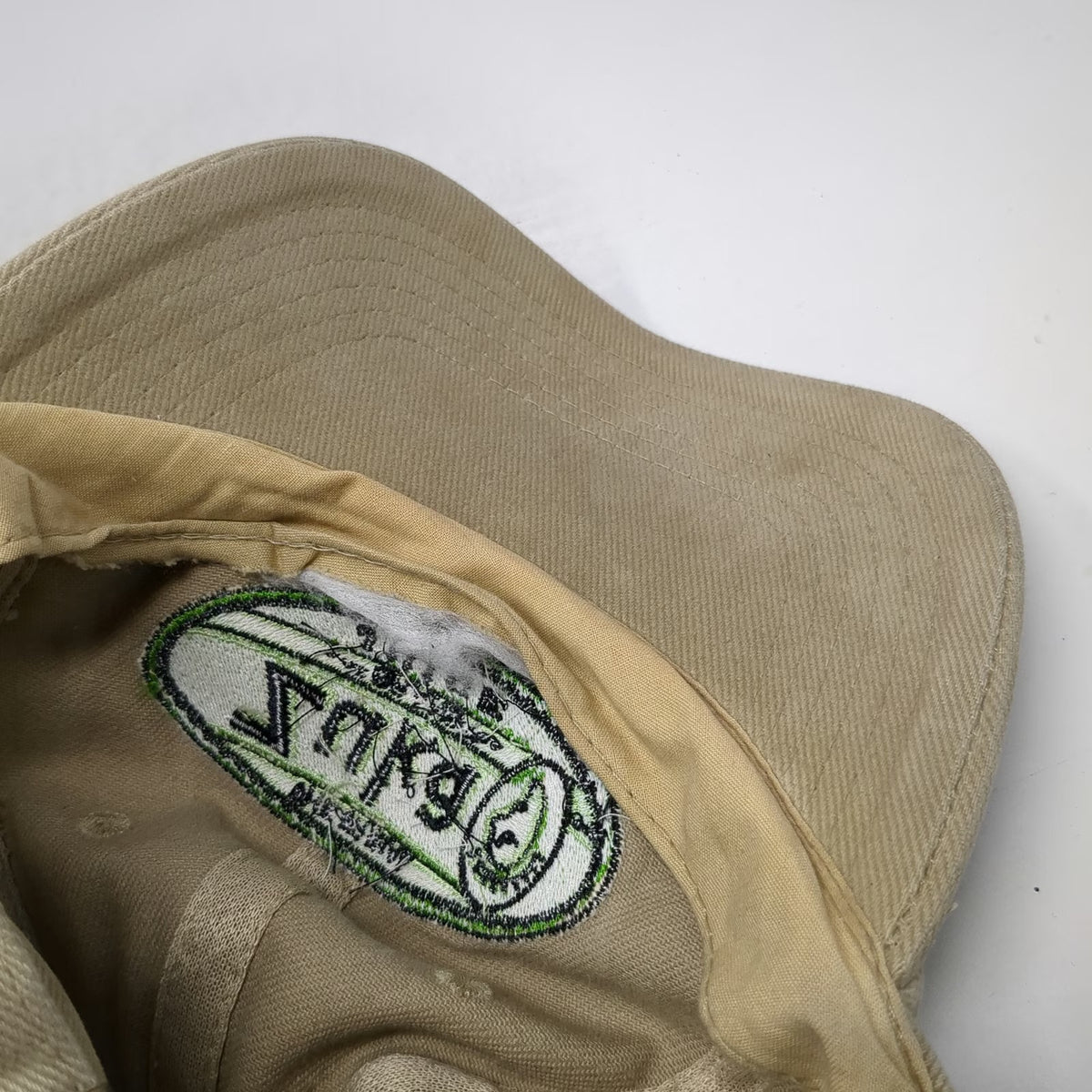 ATT HEADWEAR Baseball Cap Beige One Size Tribal Zuka Brand Juice Logo Curved Hat