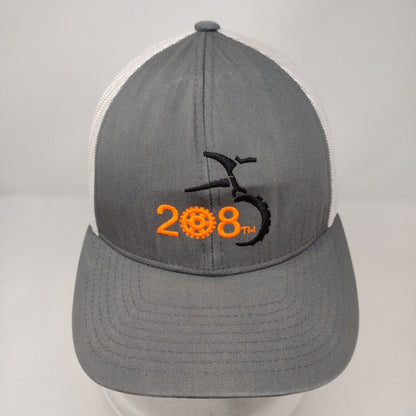 208 Bike Gear Snapback Trucker Hat Gray OSFA Mesh Back Pacific Headwear
