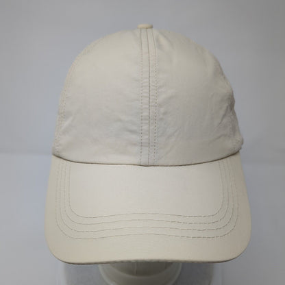 Unbranded Strapback Hat Ponytail Tan One Size Solid Adjustable Blank