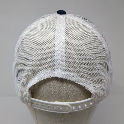 Wallowa Mountains Bicycle Club Snapback Trucker Hat Blue OS Port Authority