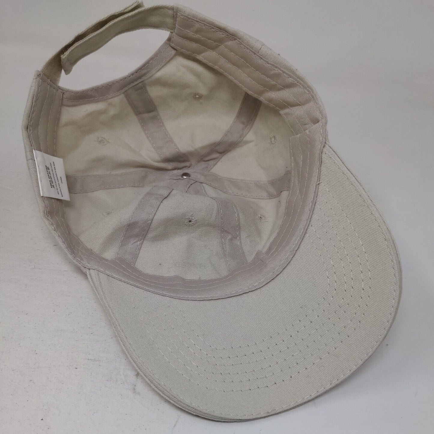 Cayce Cove Simply Stated Strapback Hat Tan One Size Adjustable 6 Panel
