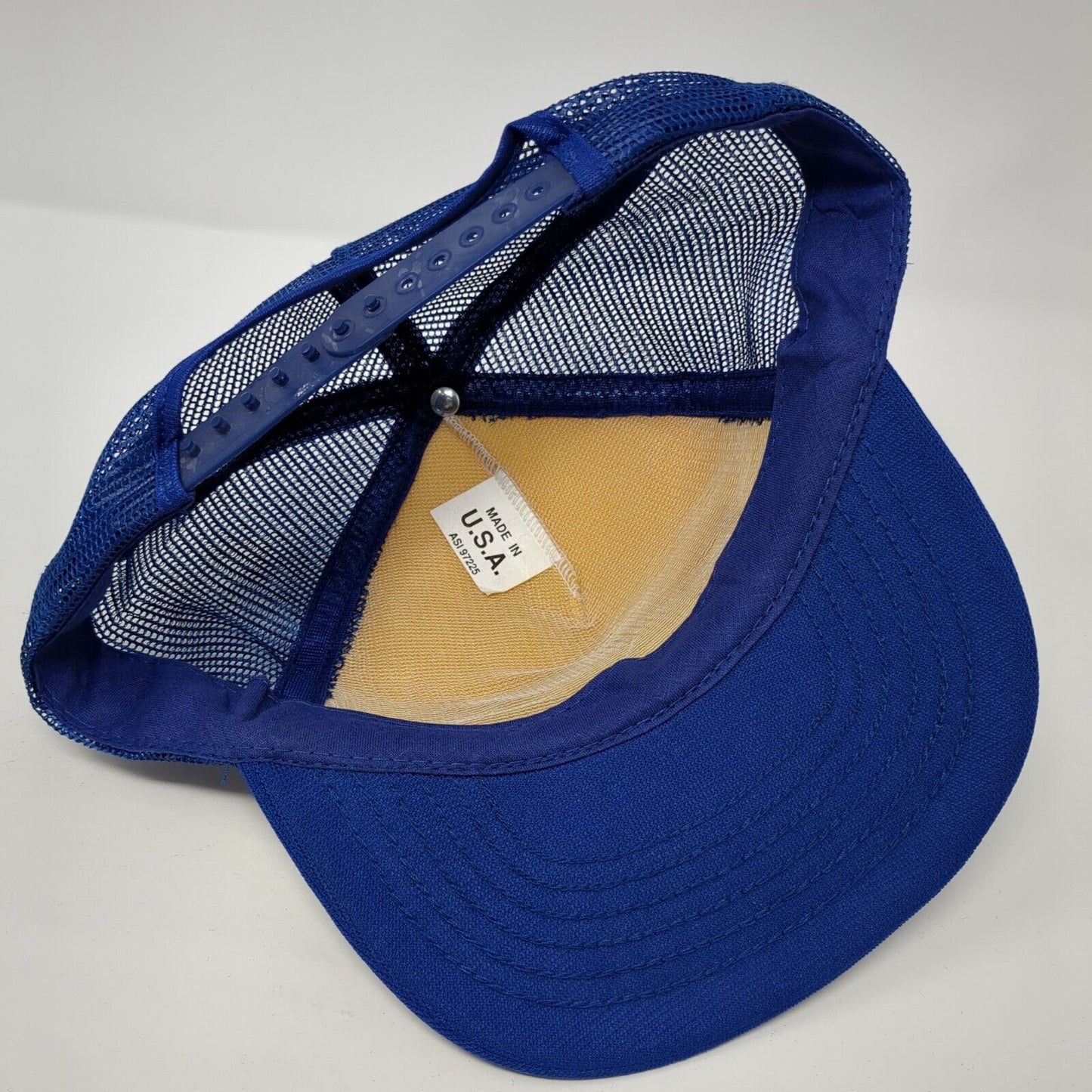 Reichhold Snapback Mesh Back Trucker Hat Blue One Size Colorblock