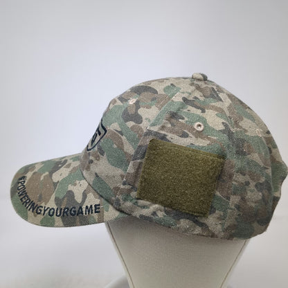 ActionSportGames Baseball Cap Green Camo One Size Strapback Side Patches Hat