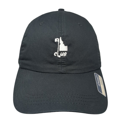 Idaho Club Strapback Hat Black One Size Classic Fit Embroidered Ahead