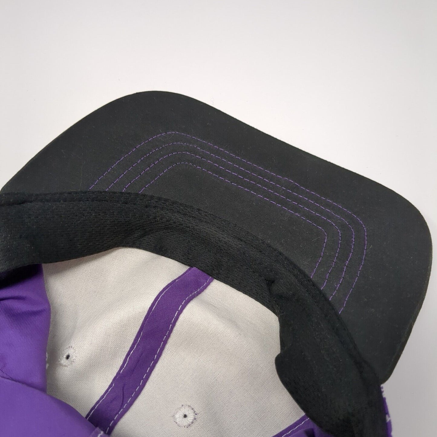 Infinity Headwear Strapback Hat Purple OSFA Adjustable Vented Hole Blank