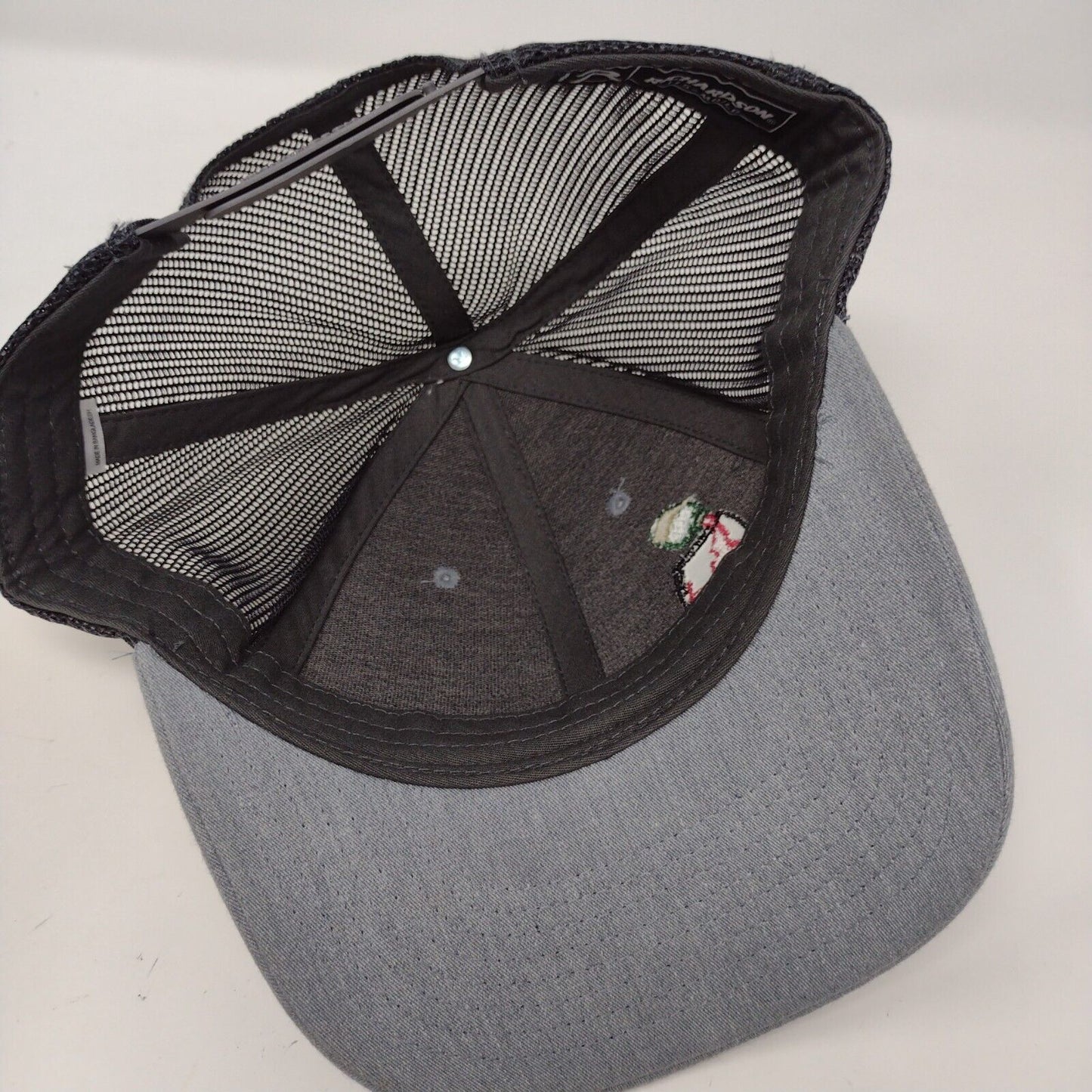 Idaho Wine Snapback Mesh Back Trucker Hat Gray M/L Embroidered