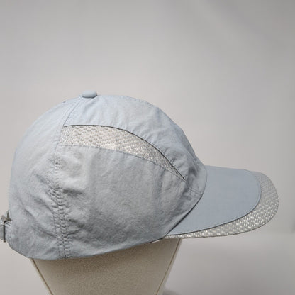 Sports Slideback Hat Gray One Size Adjustable Mesh Trim Solid Outdoor