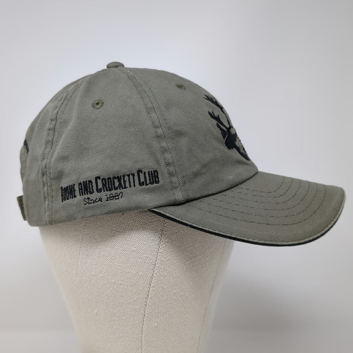 Boone and Crockett Club Hunt Fair Chase Hat Gray Baseball Cap One Size Strapback