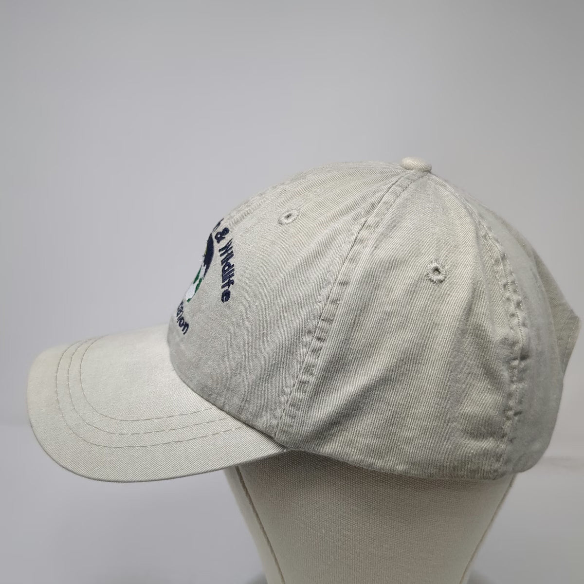 Meridian Idaho Fish & Wildlife Foundation Hat Beige One Size Baseball Cap Strap