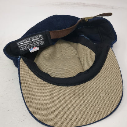 The Ampal Creative 5 Panel Blue One Size Hat Hot Curl Surfing Corduroy Strapback