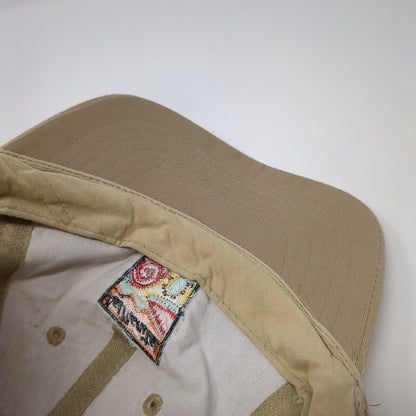 Las Manitas Austin TX Slideback Hat Tan One Size Adjustable Embroidered