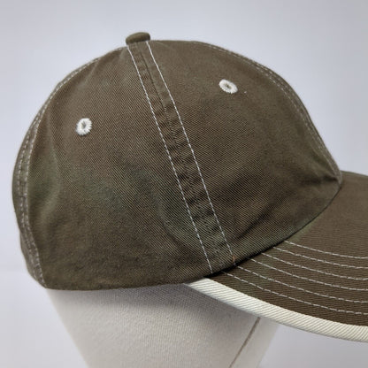 Port Authority Strapback Hat Brown One Size Adjustable 6 Panel Blank
