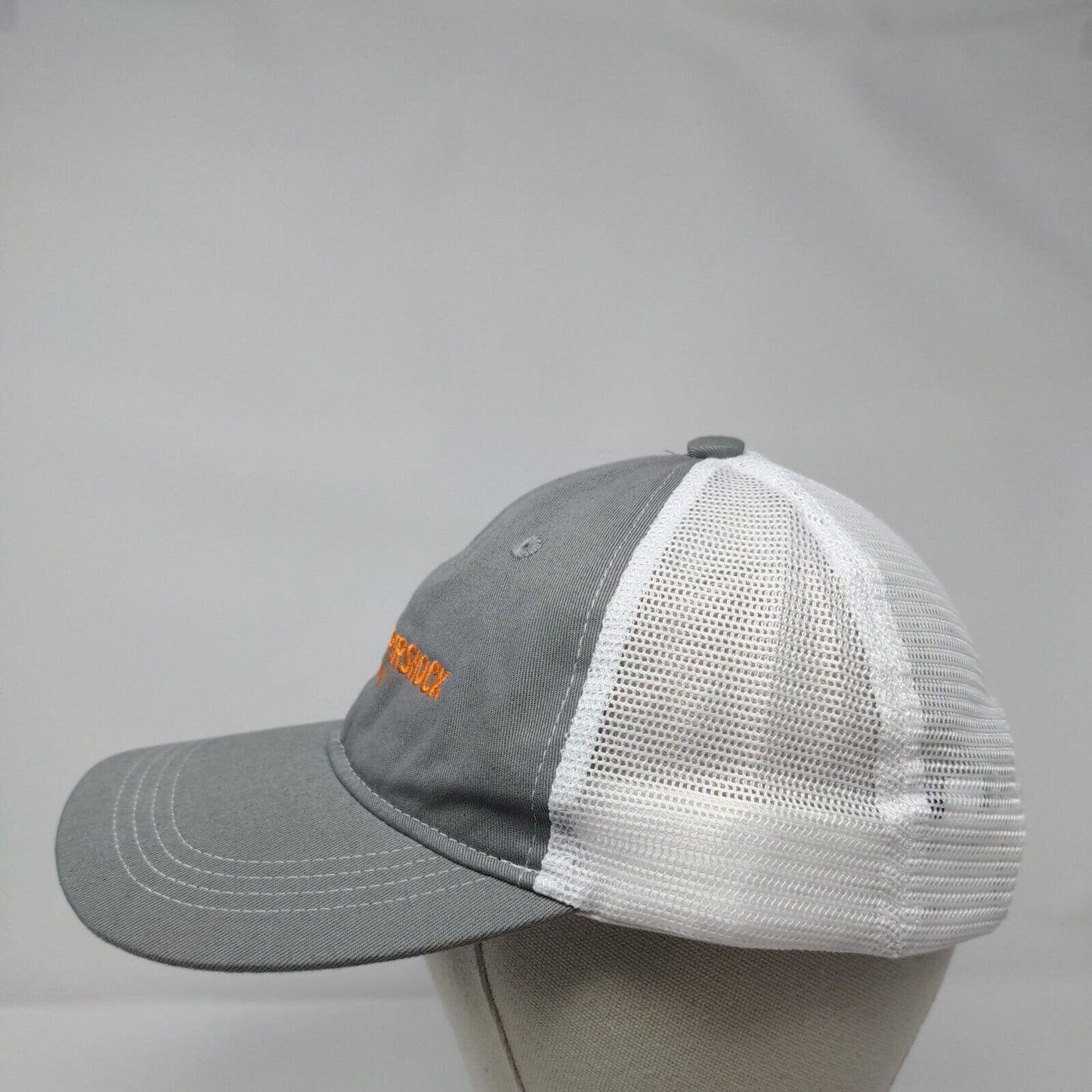 Peppershock Media Snapback Trucker Hat Gray OS Mesh Back Port Authority Cotton