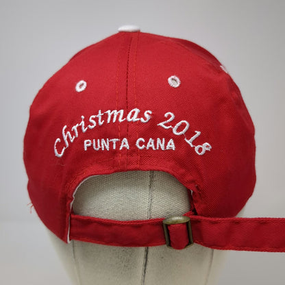 Majestic Resorts Baseball Cap Red White One Size Punta Cana Christmas 2018 Hat