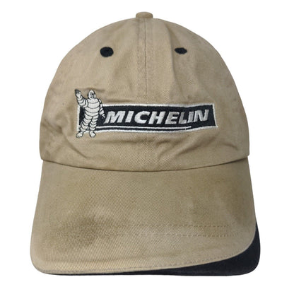 Michelin AG Tires Slideback Hat Tan OSFA Embroidered Adjustable 6 Panel