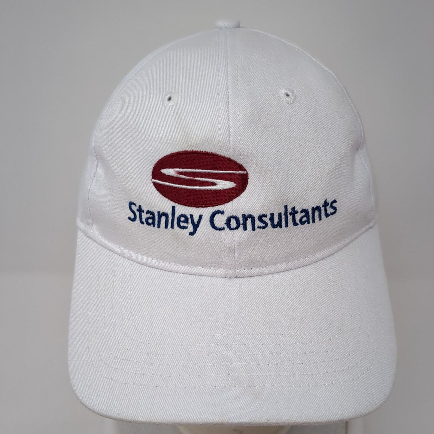 Stanley Consultants Strapback Hat White One Size Adjustable Pacific Headwear