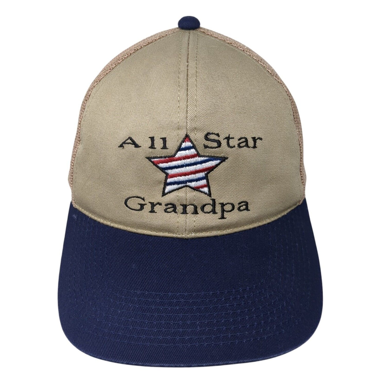 All Star Grandpa Snapback Trucker Hat Multicolor OS Adjustable Mesh Signatures